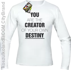 You are the CREATOR of your own DESTINY - Longsleeve Męski - Biały