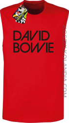 DAVID BOWIE -  bezrękawnik męski TANK TOP - Czerwony