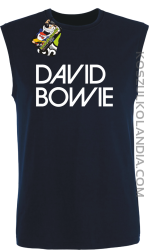 DAVID BOWIE -  bezrękawnik męski TANK TOP - Granatowy