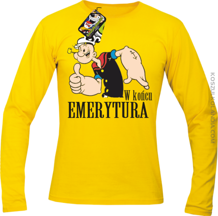 POPEYE w Końcu emerytura - Longsleeve męski 