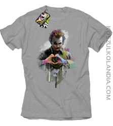 Love Joker Halloweenowy - koszulka męska melanż 