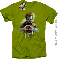 Love Joker Halloweenowy - koszulka męska kiwi