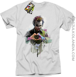 Love Joker Halloweenowy - koszulka męska biała