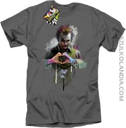 Love Joker Halloweenowy - koszulka męska szara
