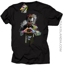 Love Joker Halloweenowy - koszulka męska czarna