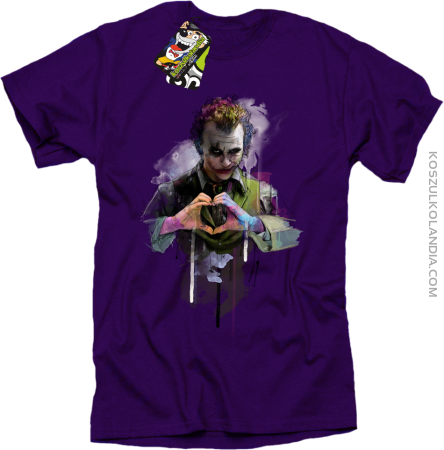 Love Joker Halloweenowy - koszulka męska 