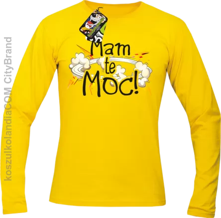 MAM te moc -  Longsleeve męski żółty 