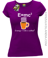E = mc2 - Koszulka damska fiolet