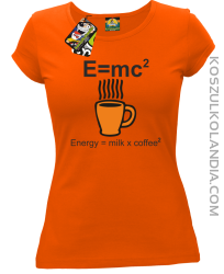 E = mc2 - Koszulka damska pomarańczowa