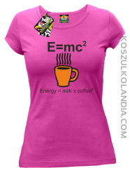 E = mc2 - Koszulka damska fuchsia