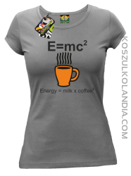 E = mc2 - Koszulka damska szara