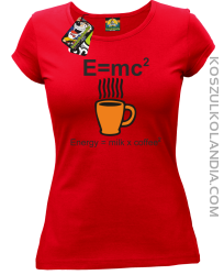 E = mc2 - Koszulka damska red