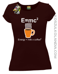 E = mc2 - Koszulka damska brąz