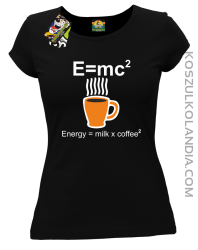 E = mc2 - Koszulka damska czarny