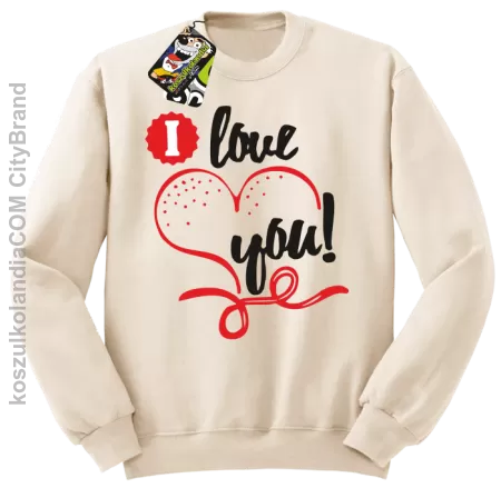 I LOVE YOU - RETRO - Bluza STANDARD