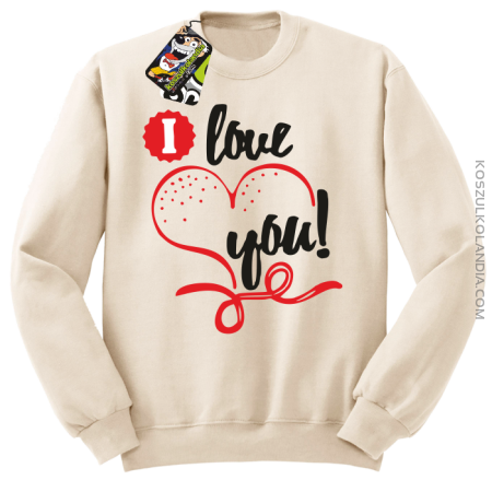 I LOVE YOU - RETRO - Bluza STANDARD