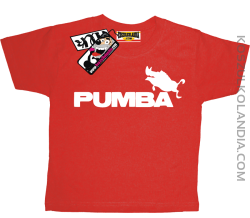 Pumba - koszulka dziecięca - czerwony