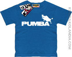Pumba - koszulka dziecięca - niebieski