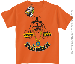 Ciemno strona Ślunska - Koszulka dziecięca pomarańczowa 