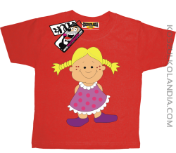Laleczka Zuzia - koszulka dziecięca - czerwony