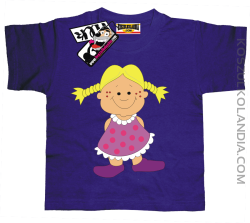 Laleczka Zuzia - koszulka dziecięca - fioletowy