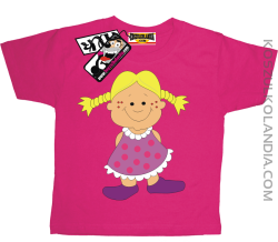 Laleczka Zuzia - koszulka dziecięca - różowy