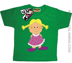 Laleczka Zuzia - koszulka dziecięca - zielony