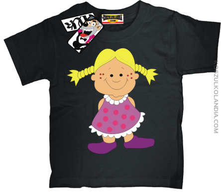 Laleczka Zuzia - koszulka dziecięca - czarny