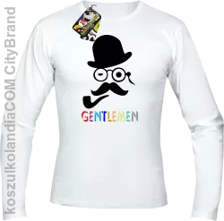 Gentlemen Retro Style - Longsleeve męski biały 