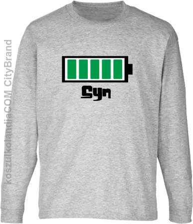 Syn - Bateria 100% - Longsleeve dziecięcy 