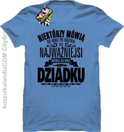 Niektórzy mówią do mnie po imieniu ale najważniejsi mówią do mnie DZIADKU - Koszulka męska 