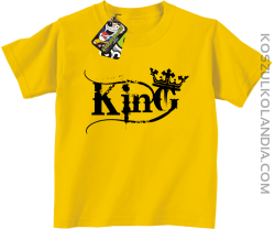 King Simple - Koszulka dziecięca żółta 