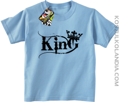 King Simple - Koszulka dziecięca błękit 