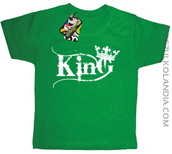 King Simple - Koszulka dziecięca zielona 