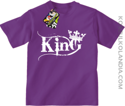 King Simple - Koszulka dziecięca fiolet 