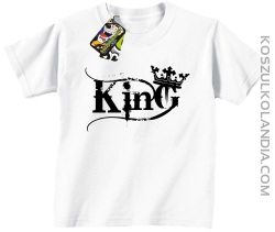 King Simple - Koszulka dziecięca biała 