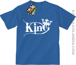 King Simple - Koszulka dziecięca niebieska 