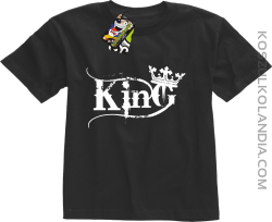 King Simple - Koszulka dziecięca czarna 