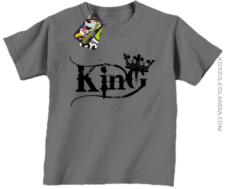 King Simple - Koszulka dziecięca szara 
