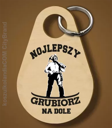 Nojlepszy Grubiorz na dole - Breloczek 