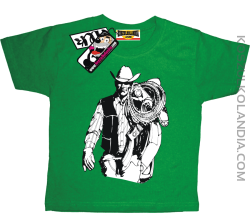 Kowboj - koszulka dziecięca - zielony