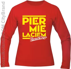 Pier mie laciem slunski chachor - Longsleeve męski czerwony 