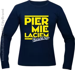 Pier mie laciem slunski chachor - Longsleeve męski granat