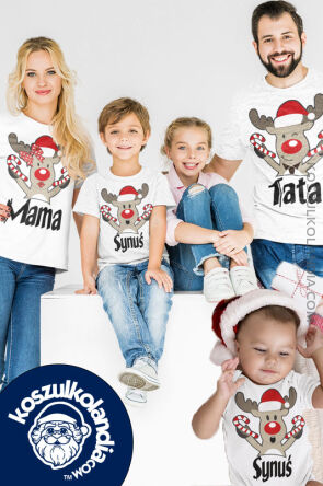 świąteczne koszulki dla rodziny