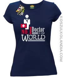 No1 Doctor in the world - Koszulka damska granat