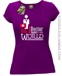 No1 Doctor in the world - Koszulka damska fiolet 