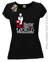 No1 Doctor in the world - Koszulka damska czarna 
