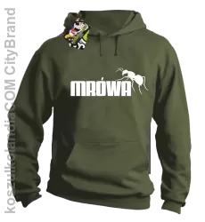 Mrówa Parody - Bluza męska z kapturem khaki 