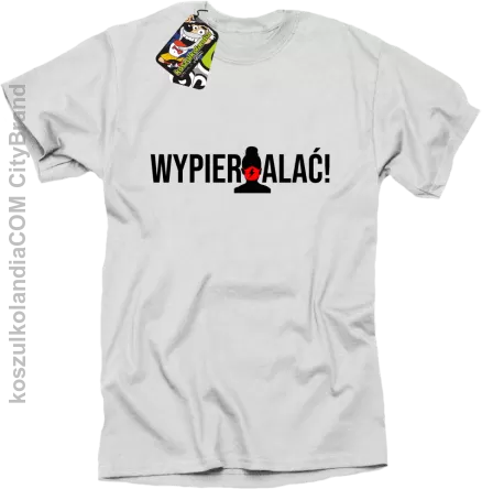 Wypierdalać strajk kobiet- t-shirt męski biały