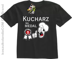 Kucharz na medal-koszulka dziecięca czarna